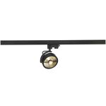 SLV Spot Sur Rail Spot Kalu 3 Phases  Aluminium Noir | Convient pour 1x GU10 (AR111) 