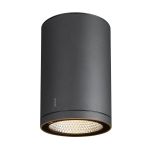 SLV Enola L Plafonnier Aluminium Gris Ronde 36W 3500lm 38D - 930-940 CCT | Extérieur - IP65 - Meilleur Rendu Des Couleurs