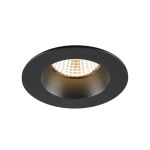 SLV New Tria 68 Spot Aluminium Noir Ronde 8.3W 500lm 38D - 930 Blanc Chaud | Diamètre 68mm -  Meilleur Rendu Des Couleurs - Dimmable 