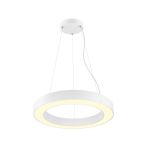 SLV Medo Cercle  60 Suspension Luminaire Aluminium Blanc 27W 4000lm 110D - 930-940 CCT | Meilleur Rendu Des Couleurs - Dimmable 