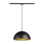 SLV Spot Sur Rail Suspension Luminaire Forchini M 40 Rail Monophasé Acier Noir | Convient pour 1x E27 