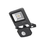 Ledvance Projecteur LED Endura Noir 10W 800lm 100D - 840 Blanc Froid | IP44 - Détecteur de mouvement et de lumière - Symétrique