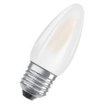 Osram Classic LED E27 Bougie Filament Dépolie 4.8W 470lm - 827 Blanc Très Chaud | Dimmable - Équivalent 40W