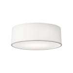 D'Lite Lunelle Plafonnier 30cm Textile Blanc | Convient pour 1x E27 