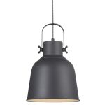 Nordlux Adrian 25 Suspension Luminaire Métal Anthracite | Convient pour 1x E27