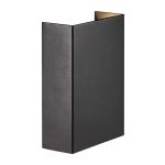 Nordlux Fold 10 Applique Murale Aluminium Noir Up & Down 5.4W 225lm - 830 Blanc Chaud