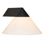 Nordlux Linas Applique Murale Aluminium Noir | Convient pour 1x E27