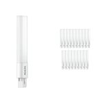 Lot 20x Philips Corepro PL-S LED 5W 550lm - 840 Blanc Froid | Équivalent 9W