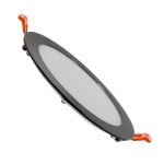 Spot encastrable LED Ronde UltraSlim Noir 12W 960lm - 840  | 170mm - Diamètre 155mm