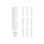 Lot 10x Noxion Lucent PL-C LED 6.5W 650lm - 830 Blanc Chaud | Équivalent 18W