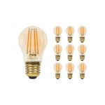 Lot 10x Noxion Lucent LED E27 Boule Filament Ambre 4.1W 350lm - 822 Blanc Très Chaud | Dimmable - Équivalent 32W