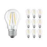 Lot 10x Ledvance Classic LED E27 Boule Filament Claire 1.5W 136lm - 827 Blanc Très Chaud | Équivalent 15W