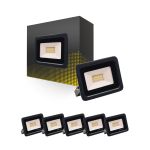 Lot 6x Projecteur LED 20W 2000lm 100D - 840 Blanc Froid | IP66 - Symétrique