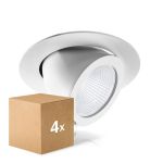 Lot 4x Noxion Downlight LED Forza Blanc 35W 3000lm 36D - 930 Blanc Chaud | 168mm - Meilleur Rendu Des Couleurs