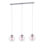 Eglo Suspension Luminaire Ariscani 2 Acier Chrome | Convient pour 3x E27