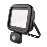 Noxion Projecteur LED Beamy G2 Noir 20W 1800lm 120D - 840 Blanc Froid | IP65 - Capteur de mouvement - Symétrique