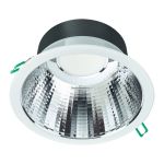 Philips Downlight LED Coreline DN142B Aluminium Blanc 11W 1200lm 60D - 830 Blanc Chaud | Diamètre 155mm - IP20 - UGR<19 - Dimmable