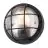 D'Lite Applique Murale Ecco Noir Ronde | IP54 - Convient pour 1x E27