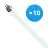 Lot 10x Philips MASTER TL5 HO 49W - 840 Blanc Froid | 145cm