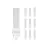 Lot 10x Noxion Lucent PL-S LED 3.5W 403lm - 840 Blanc Froid | Équivalent 5W