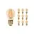 Lot 10x Noxion Lucent LED E27 Boule Filament Ambre 4.1W 350lm - 822 Blanc Très Chaud | Dimmable - Équivalent 32W