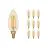 Lot 10x Noxion Lucent LED E14 Bougie Filament Ambre 4.1W 350lm - 822 Blanc Très Chaud | Dimmable - Équivalent 40W