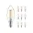 Lot 10x Philips MASTER Value LED Bougie E14 Filament Claire 3.4W 470lm - 927 Blanc Très Chaud | Meilleur rendu des couleurs - Dimmable - Équivalent 25W