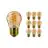 Lot 10x Philips MASTER Value LED Lustre E27 Boule Dorée 2.6W 136lm - 820 Blanc Très Chaud | Équivalent 15W