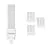 Lot 10x Noxion Lucent PL-S LED 3.5W 368lm - 827 Blanc Très Chaud | Équivalent 5W