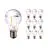 Lot 10x Noxion Lucent LED E27 Poire Filament Claire 7W 680lm - 827 Blanc Très Chaud | Équivalent 60W