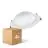 Lot 4x Ledvance Downlight LED Alu DN200 25W 2250lm 100D - 830 Blanc Chaud | 215mm - IP44 