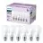 Lot 6x Philips Ampoule LED E27 Poire Dépolie 5W 470lm - 827 Blanc Très Chaud