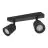 Eglo Plafond Spot Camaldoli Acier Noir | Convient pour 2x GU10