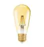 Osram Vintage 1906 LED E27 Edison Filament Dorée 7W 725lm - 825 Blanc Très Chaud | Dimmable - Équivalent 60W