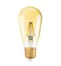 Osram Vintage 1906 LED E27 Edison Filament Dorée 4W 380lm - 824 Blanc Très Chaud | Équivalent 40W