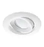 Noxion Spot LED Droplet inclinable Blanc 6W 400lm 36D - 927 Blanc Très Chaud | Diamètre 85mm - IP44 - Meilleur rendu des couleurs - Dimmable