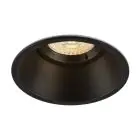 SLV Horn-O Spot Aluminium Noir Ronde | Diamètre 95mm - Convient pour 1x GU10 