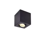 SLV Triledo Plafonnier Aluminium Noir Ronde | Convient pour 1x GU10 