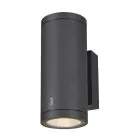 SLV Enola Up/Down Applique Murale Aluminium Gris Ronde 20W 1900lm - 940 Blanc Froid | Extérieur - IP65 - Meilleur Rendu Des Couleurs