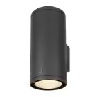 SLV Enola Up/Down Applique Murale Aluminium Gris Ronde 55W 6000lm - 930-940 CCT | Extérieur - IP65 - Meilleur Rendu Des Couleurs