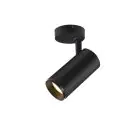SLV Numinos Spot Phase M Plafonnier Aluminium Noir 20.1W 1935lm 36D - 927 Blanc Très Chaud | Meilleur Rendu Des Couleurs - Dimmable 
