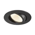 SLV New Tria 68 Spot Aluminium Noir Ronde 11W 700lm 60D - 918-930 Dim To Warm | Diamètre 68mm -  Meilleur Rendu Des Couleurs