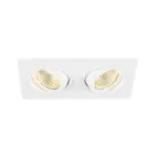 SLV New Tria 155 Spot Aluminium Blanc Carré 14W 640lm 38D - 930 Blanc Chaud | Meilleur Rendu Des Couleurs - Dimmable 