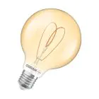 Osram Vintage 1906 LED E27 Globe Filament Dorée 4.9W 470lm - 922 Blanc Très Chaud | Meilleur Rendu Des Couleurs - Dimmable - Équivalent 40W