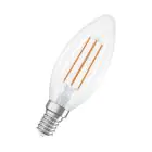 Ledvance Classic LED E14 Bougie Filament Claire 2.2W 470lm - 827 Blanc Très Chaud | Équivalent 40W