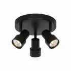 Nordlux Boston Plafonnier 3-rondel Métal Noir | Convient pour 3x GU10