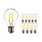 Lot 10x Noxion Lucent LED E27 Poire Filament Claire 8.5W 1055lm - 827 Blanc Très Chaud | Dimmable - Équivalent 75W