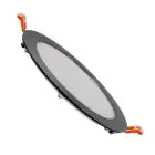 Spot encastrable LED Ronde UltraSlim Noir 12W 960lm - 840  | 170mm - Diamètre 155mm