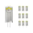 Lot 10x Noxion Bolt LED Capsule G4 1.8W 200lm - 830 Blanc Chaud | Équivalent 20W