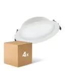 Lot 4x Ledvance Downlight LED Alu DN200 25W 2250lm 100D - 830 Blanc Chaud | 215mm - IP44 